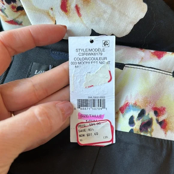 NWT Lord & Taylor Woman floral skirt. 16W - Picture 5 of 5